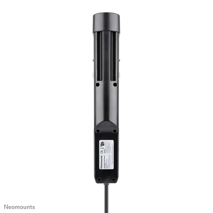 Neomounts DS22-840BL6 Regleta de Sobremesa con Abrazadera, 3 Tomas AC + 4 Puertos USB (2x USB-C y 2x USB-A) para Carga Rápida 20W, Cable 1.4m, Negro