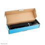 Neomounts DS22-840BL6 Regleta de Sobremesa con Abrazadera, 3x Schuko y USB-C/A de Carga Rápida - Negro