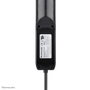 Neomounts DS22-840BL6 Regleta de Sobremesa con Abrazadera, 3x Schuko y USB-C/A de Carga Rápida - Negro