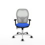 PIQUERAS Y CRESPO Silla de oficina Jorquera Azul y Blanco