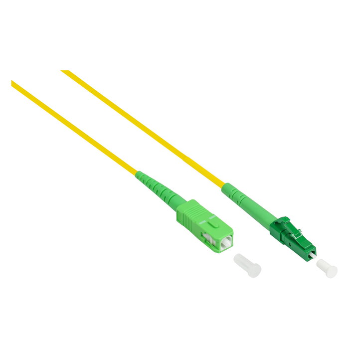 GoodConnections Cable de parcheo de fibra óptica OS2 LC/SC monomodo 1m Amarillo