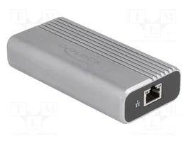 DeLOCK 64349 Adaptador de red USB Tipo C 10 Gigabit LAN RJ45 Plata