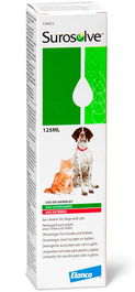 Elanco SUROSOLVE Solución Líquida para Limpieza de Oídos de Perros y Gatos, 125ml
