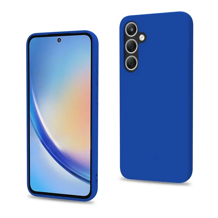 Celly CROMO1063BL Funda para Samsung Galaxy A35 5G - Azul - Protección contra Golpes y Rayones - 16,8 cm (6.6")