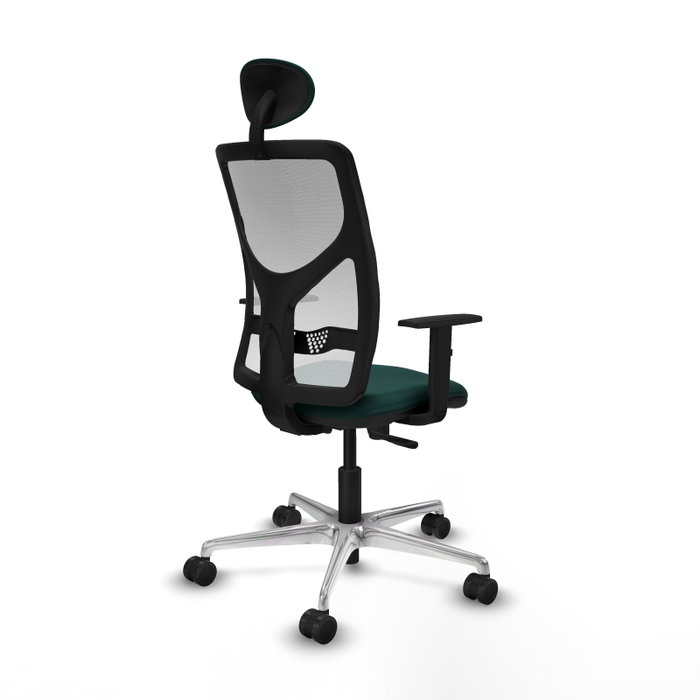 PIQUERAS Y CRESPO Silla de oficina Motilla con mecanismo Sincro, Verde botella y Blanco PIQUERAS Y CRESPO Silla de oficina Motilla con mecanismo Sincro, Verde botella y Blanco