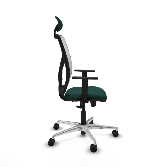 PIQUERAS Y CRESPO Silla de oficina Motilla con mecanismo Sincro, Verde botella y Blanco PIQUERAS Y CRESPO Silla de oficina Motilla con mecanismo Sincro, Verde botella y Blanco