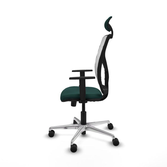 PIQUERAS Y CRESPO Silla de oficina Motilla con mecanismo Sincro, Verde botella y Blanco PIQUERAS Y CRESPO Silla de oficina Motilla con mecanismo Sincro, Verde botella y Blanco