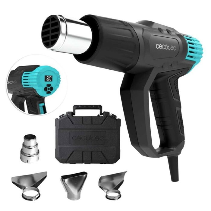 Pistola de aire caliente Cecotec Hell Gun 9500 Vision 2000 W 60ºC / 600ºC Pistola de aire caliente Cecotec Hell Gun 9500 Vision 2000 W 60ºC / 600ºC