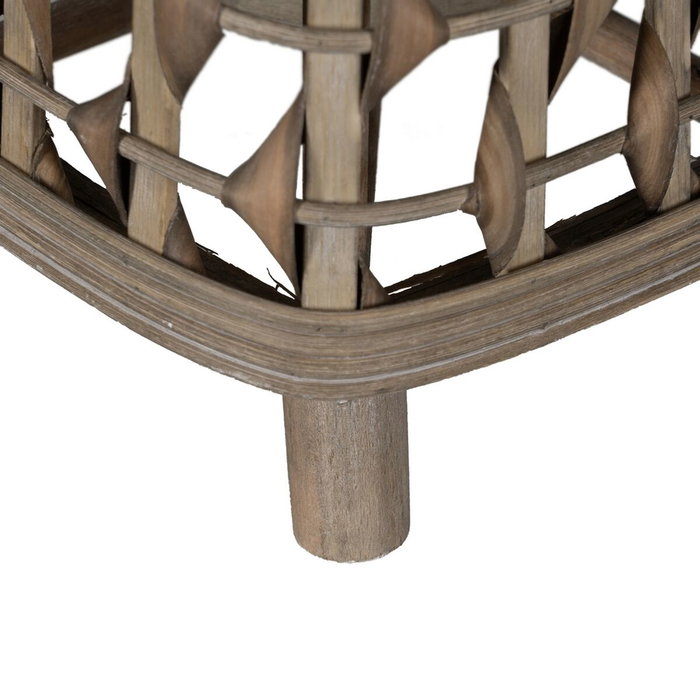 Ixia Farol Portavelas Gris de Bambú Decoración 30 x 30 x 56 cm Ixia Farol Portavelas Gris de Bambú Decoración 30 x 30 x 56 cm