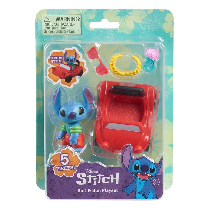 Lilo & Stitch Conjunto de juego Surf & Sun Stitch 7 cm