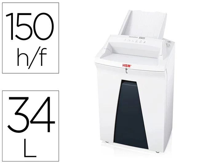 HSM Securio AF150 Destructora de Documentos con Autofeed P-4