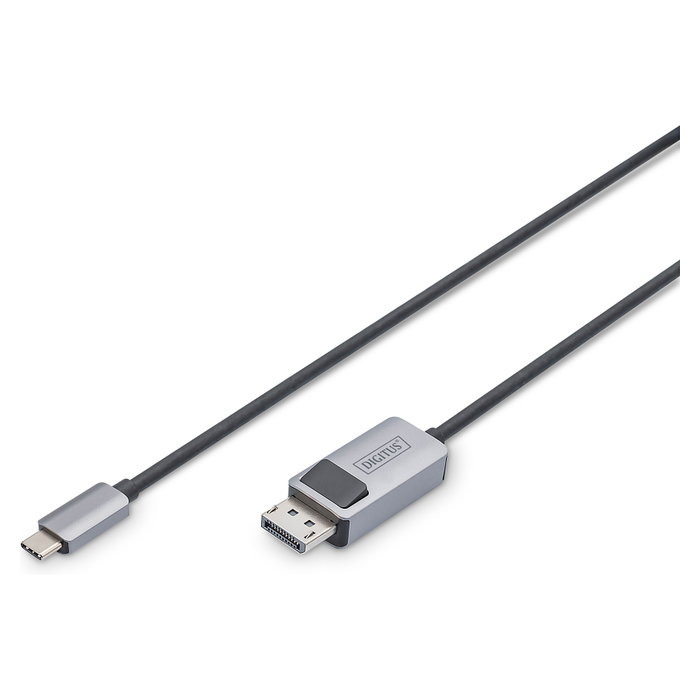 Digitus Cable Adaptador USB-C a DisplayPort 1 m Negro