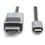 Digitus Cable Adaptador USB-C a DisplayPort 1.4 1 m - 8K 30Hz, 165Hz, 25.92 Gbit/s, Plug and Play, Negro