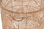 DKD Home Decor Cesta Tropical Marron Claro Ratan 45 x 57 x 45 cm Set de 2