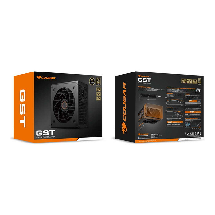 Cougar Fuente de Alimentación GST 850W ATX3.1 80 Plus Gold 850W