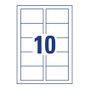 AVERY Zweckform Tarjetas de Visita C32011-25 Blanco Mate 200 g/qm, 250 Unidades