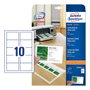 AVERY Zweckform Tarjetas de Visita C32011-25 Blanco Mate 200 g/qm, 250 Unidades