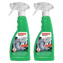 Sonax SXP02922410X2 Pack X2 Ambientador Elimina Olores Nicotina y Humo Coche Casa Baño Fresco
