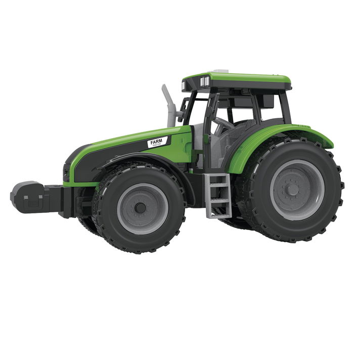 Tachan Tractor Verde con Remolque 1:32 T0105 Fricción, Luz y Sonido para Niños +3 Años