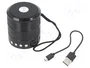 GEMBIRD Altavoz Portátil Bluetooth Negro