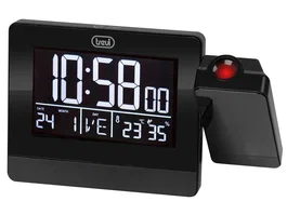 Trevi Reloj Despertador Digital Trevi EC 884 PJ con Pantalla LED, 2 Alarmas, Termómetro, USB, Negro