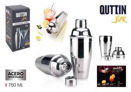 My Bar Coctelera de Acero Inoxidable 750 ml (12 Unidades)