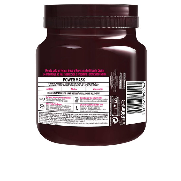 L'Oréal Paris Elvive Full Resist Power Mask Mascarilla Fortalecedora para Cabello Débil y Quebradizo, 680 ml