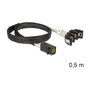 DeLOCK Cable Mini SAS HD SFF-8643 a 4 x SATA 7 Pin, 0,5 m