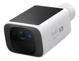 Eufy SoloCam S220 Cámara de Seguridad WiFi con Energía Solar para Exterior e Interior, 2K, Visión Nocturna, IP67, Sin Cuotas, Detección Humana con IA, Color Blanco