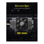 ICY BOX IB-M2HSF-705 Disipador Térmico M.2 Pivotante Plata