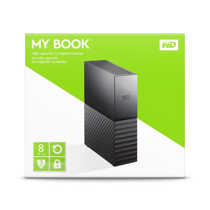 Western Digital My Book 8 TB Negro
