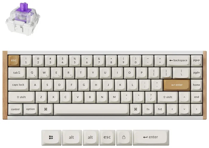 Keychron K6H-Q1 65% Magnetic White Teclado Mecánico Inalámbrico USB-C Blanco RGB 68 Teclas Keychron K6H-Q1 65% Magnetic White Teclado Mecánico Inalámbrico USB-C Blanco RGB 68 Teclas