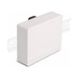 DeLOCK Caja de conexión de fibra óptica para carril DIN 4 x SC Simplex o LC Duplex, blanco