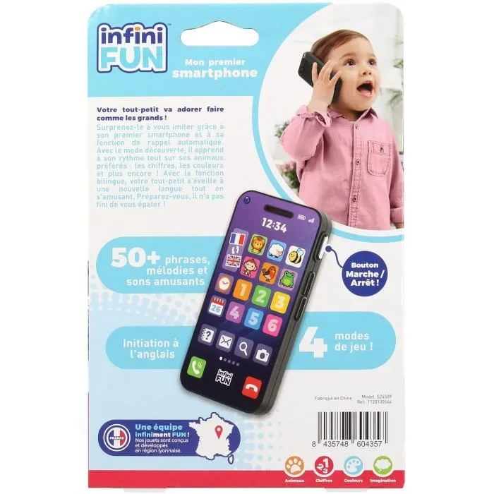 Infinifun INF8435748604357 Mi primer smartphone - DIVERSIÓN INFINITA - Desde los 12 meses
