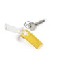 Durable Llavero Key Clip Con Etiqueta Siempre Visible Amarillo -Bolsa 6U-