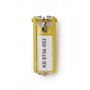 Durable Llavero Key Clip Con Etiqueta Siempre Visible Amarillo -Bolsa 6U-