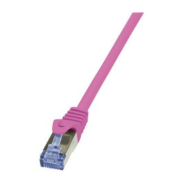 LogiLink Patchkabel Categoría 6A S/FTP 5,0 m Rosa