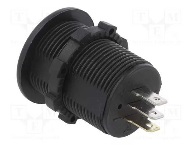 4CARMEDIA Voltímetro y Amperímetro con Pantalla LED Negro