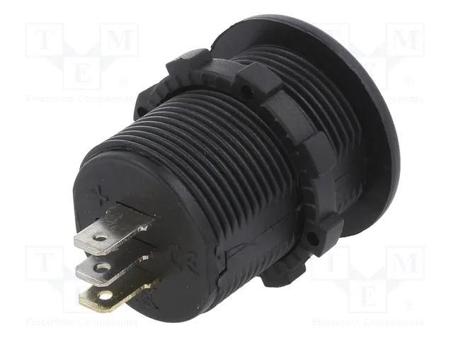 4CARMEDIA Voltímetro y Amperímetro con Pantalla LED Negro
