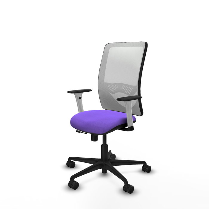 PIQUERAS Y CRESPO Silla de oficina Zulema con mecanismo Sincro/Traslack, Lila y Blanco PIQUERAS Y CRESPO Silla de oficina Zulema con mecanismo Sincro/Traslack, Lila y Blanco