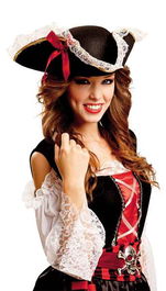 My Other Me Sombrero Corsaria Talla M Color Negro 57 cm