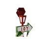 DKD Home Decor Figura LED Resina Farola Elfo Multicolor