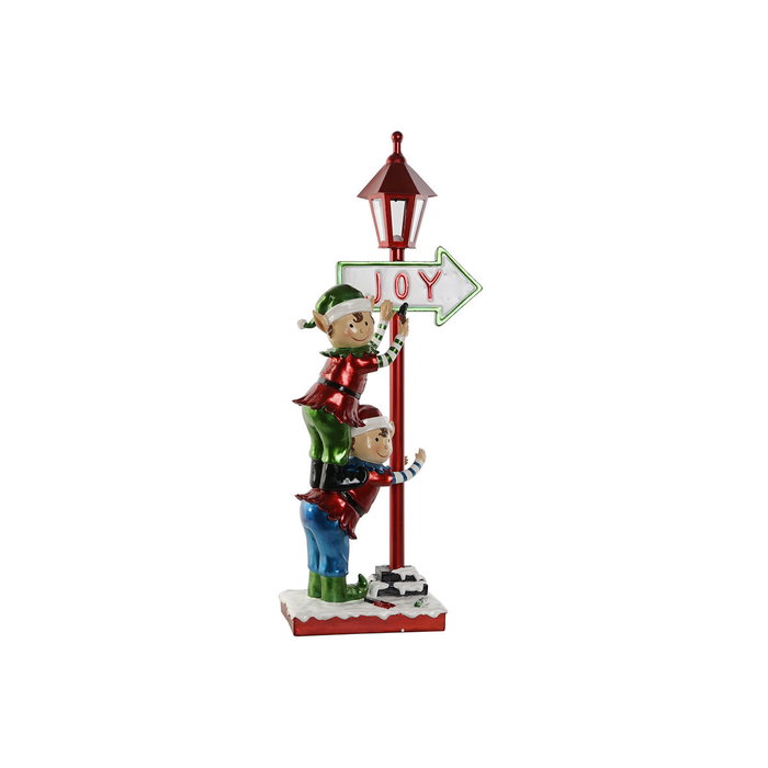 DKD Home Decor Figura LED Resina Farola Elfo Multicolor DKD Home Decor Figura LED Resina Farola Elfo Multicolor