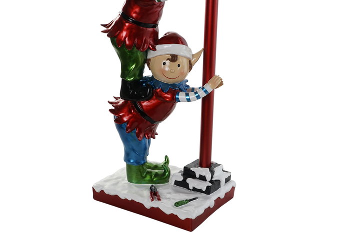 DKD Home Decor Figura Navidad Tradicional Farola elfo Multicolor Resina LED 28.5 x 81 x 35 cm DKD Home Decor Figura Navidad Tradicional Farola elfo Multicolor Resina LED 28.5 x 81 x 35 cm