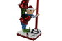 DKD Home Decor Figura Navidad Tradicional Farola elfo Multicolor Resina LED 28.5 x 81 x 35 cm