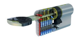 TESA Cilindro Alta Seguridad TX85 30 x 40 LN R15 Leva Larga