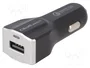 QOLTEC Alimentador USB para coche con salida USB A