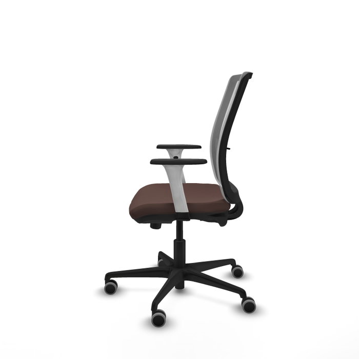 PIQUERAS Y CRESPO Silla de oficina Haches Marrón oscuro y Gris PIQUERAS Y CRESPO Silla de oficina Haches Marrón oscuro y Gris