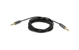Equip 147083 Cable de Audio 2.5 m Jack 3.5mm Macho/Macho Negro, Contactos Chapados en Oro