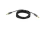 Equip 147083 Cable de Audio 2.5 m Jack 3.5mm Macho/Macho Negro, Contactos Chapados en Oro
